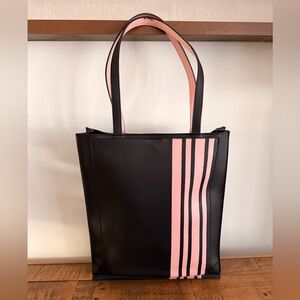 Prüne Black and Pink Tote Work Office Bag